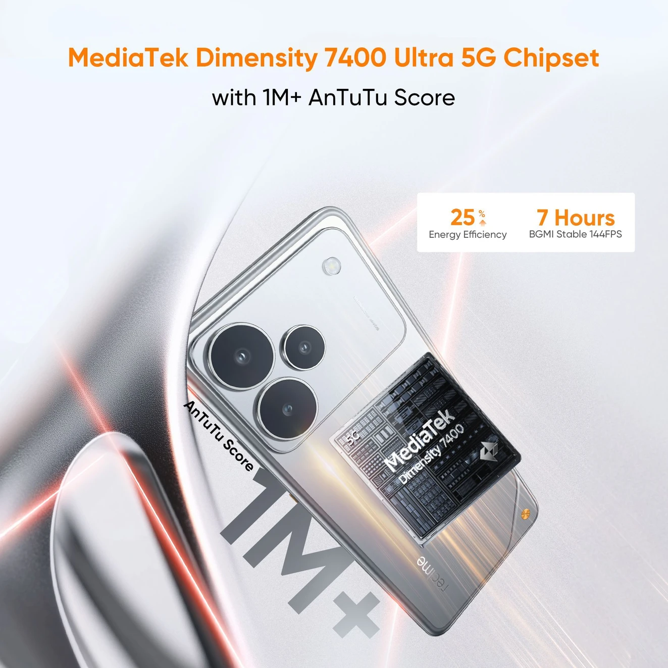 ₹22,999 realme P4 5G Steel Grey 128GB for Fast and Smooth Everyday Use