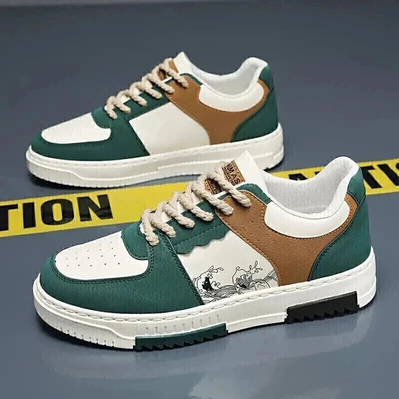 ₹413 Echor Casual White Sneakers for Men with Stylish Everyday Comfort