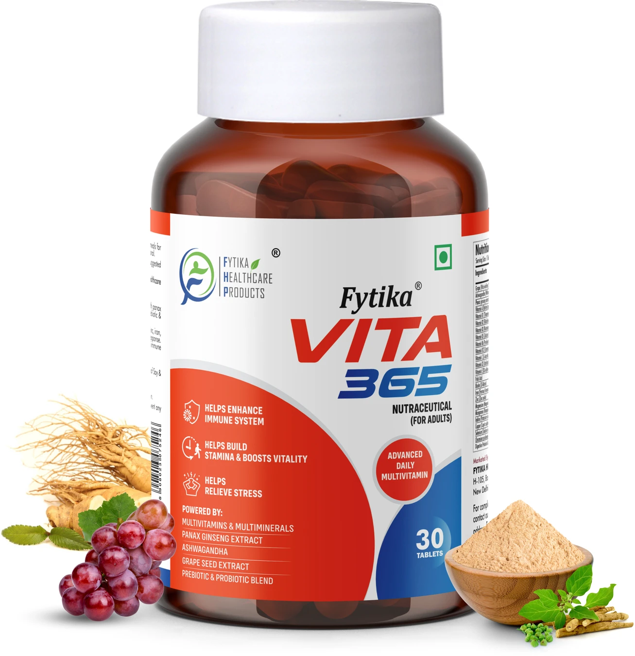 ₹203 Vita 365 Multivitamin Tablets for Men and Women Daily Support