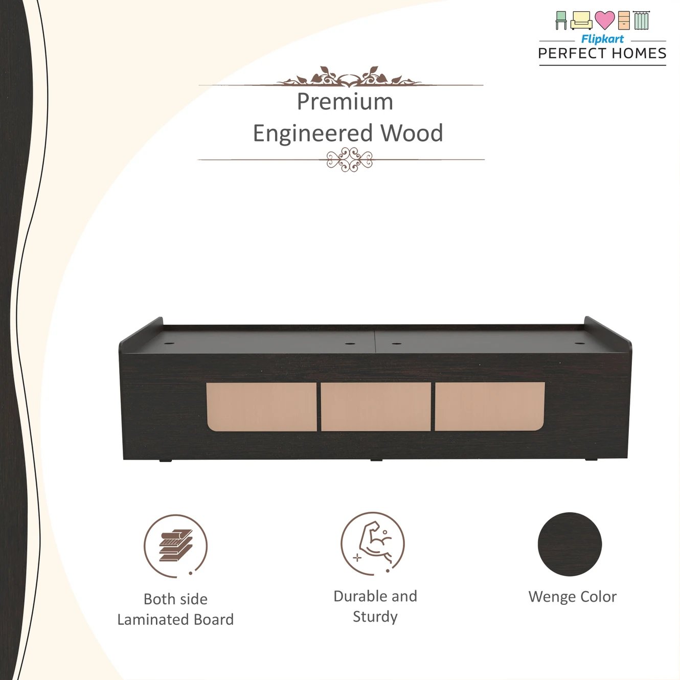 ₹8,749 Quintus Engineered Wood Single Box Bed with Smart Storage