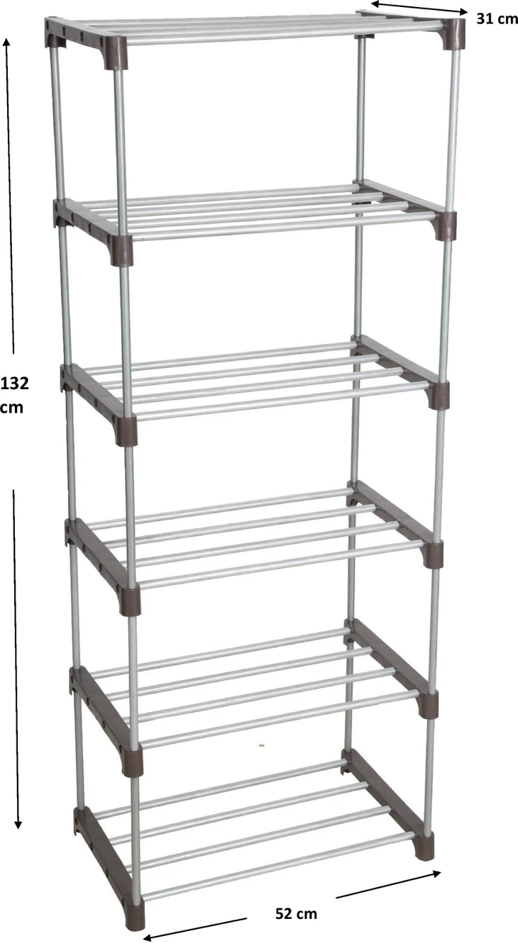 ₹717 Metal Open Bookshelf Organizer for Smart Space Saving Storage