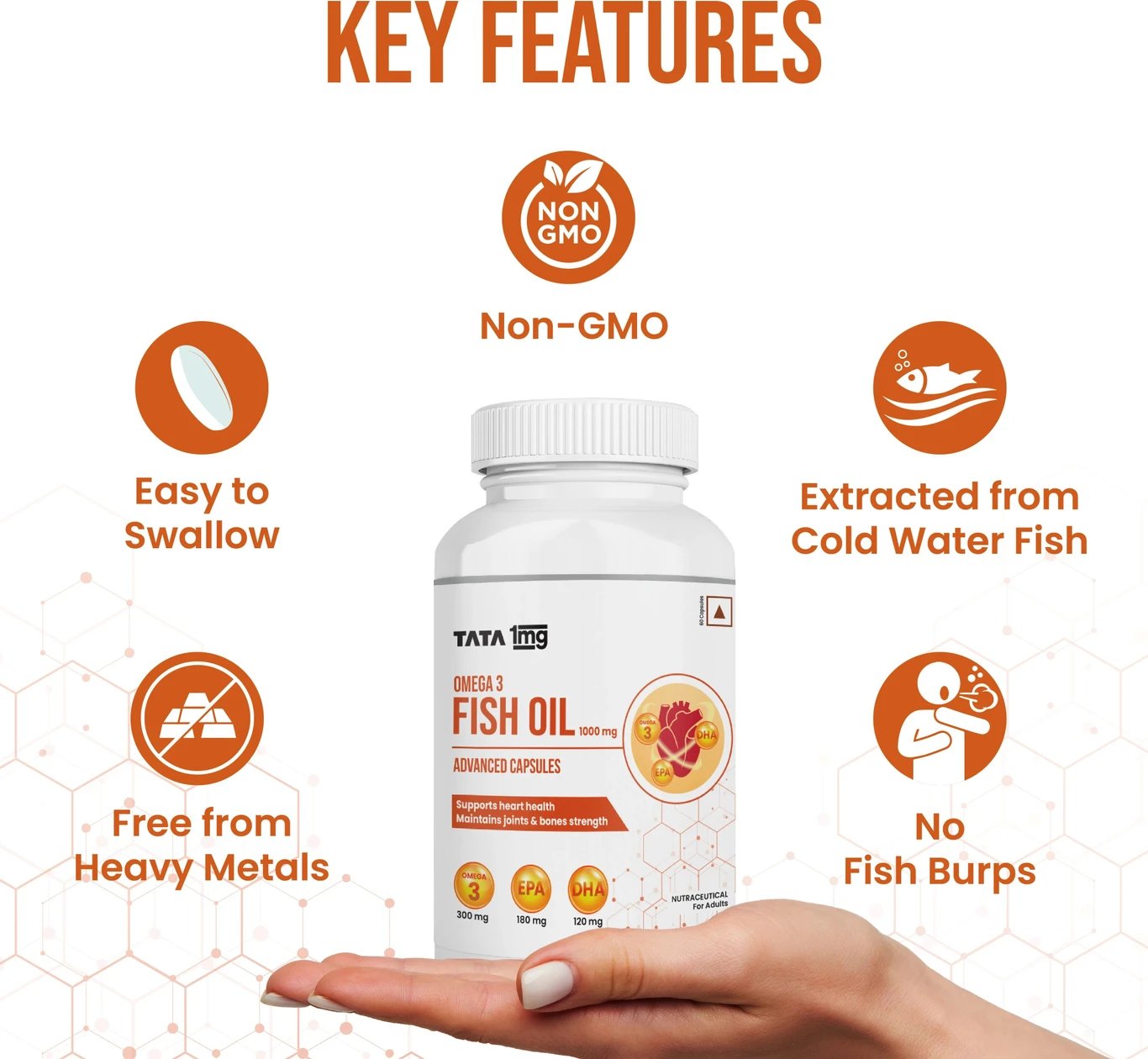 ₹266 Fish Oil Capsules for Daily Heart and Bone Support