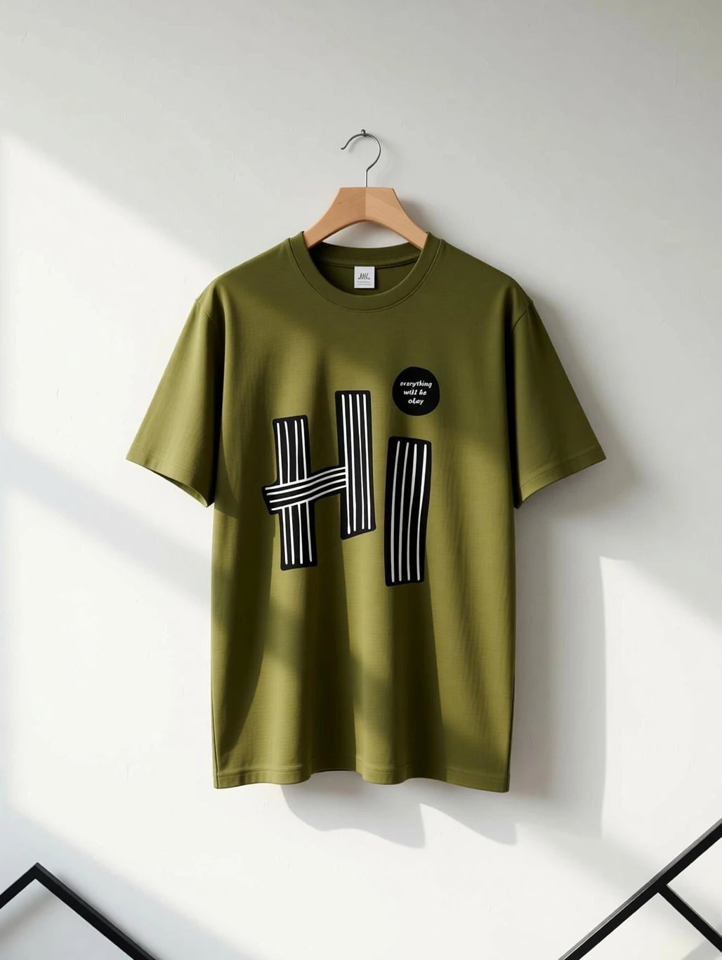₹298 Dark Green Printed Men & Round Neck T Shirt for Daily Style