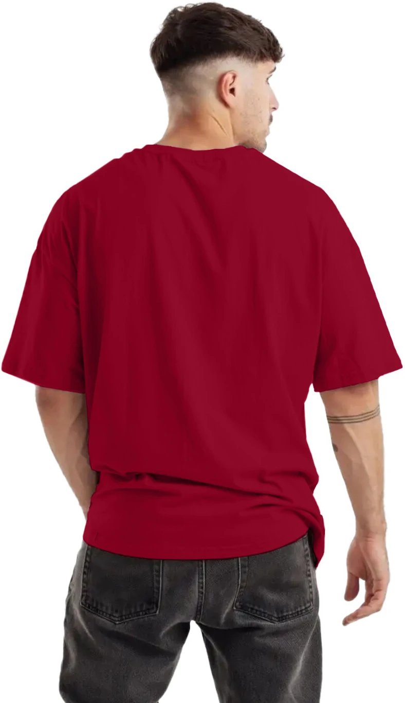 ₹298 Maroon Printed Men & Round Neck T Shirt for Casual Wear