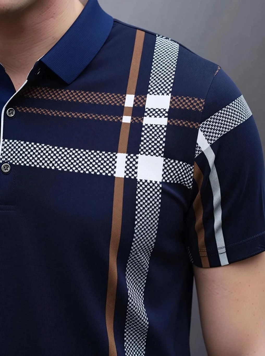 ₹298 Checkered Polo Neck Men & T Shirt for Smart Casual Style