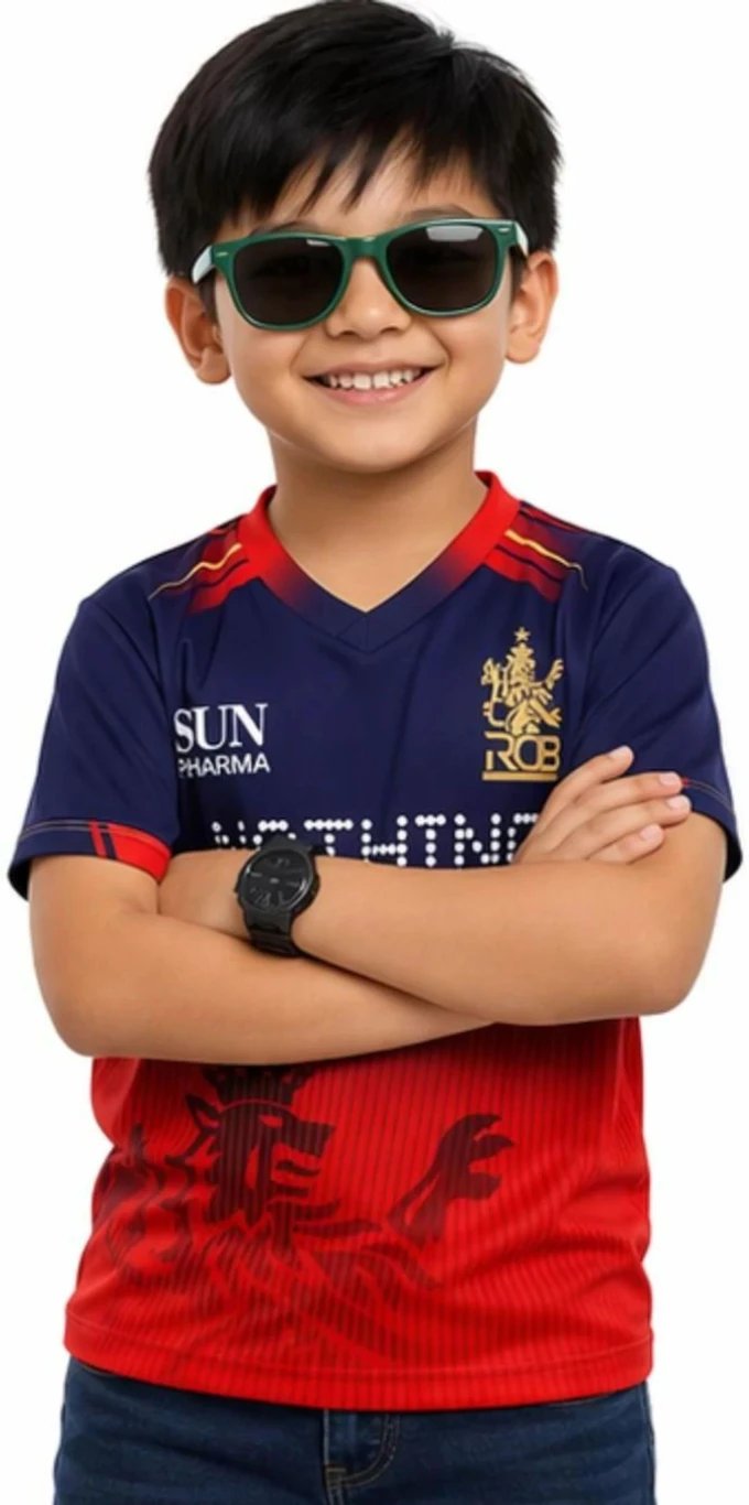 ₹270 Ryze Printed Polyester T Shirt for Boys Girls Casual Kids Wear