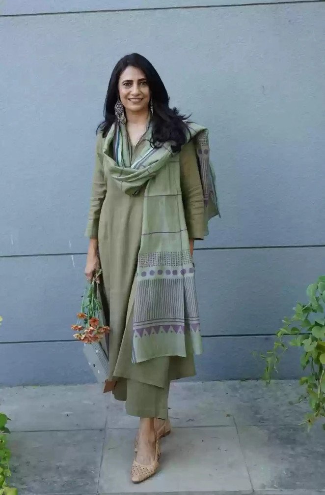 Lamba Creations Kurta Palazzo Dupatta Set for Women Festive Wear