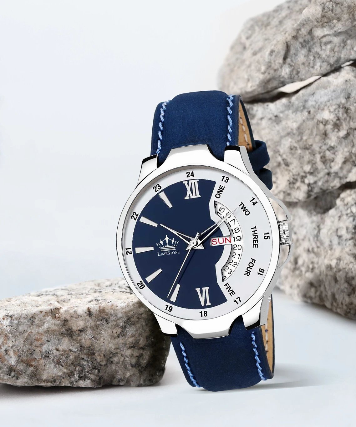 ₹288 Men & Blue Analog Watch with Day Date Plus Quartz Movement