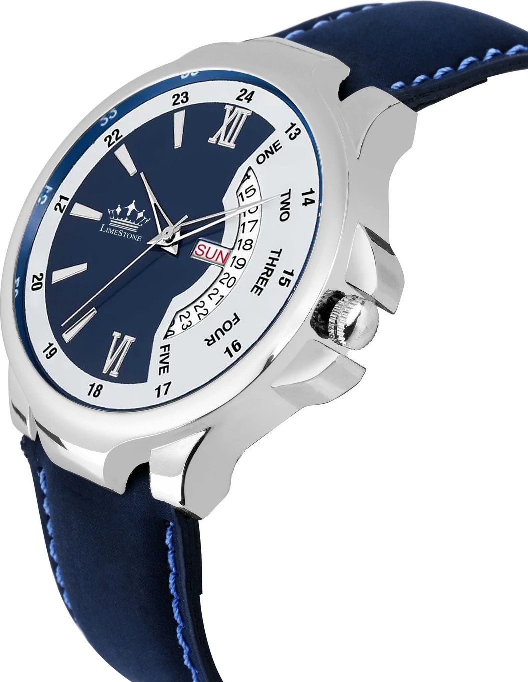 ₹288 Men & Blue Analog Watch with Day Date Plus Quartz Movement