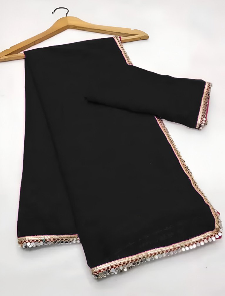 Maharaj Sarees Embellished Georgette Saree for Daily and Party Wear