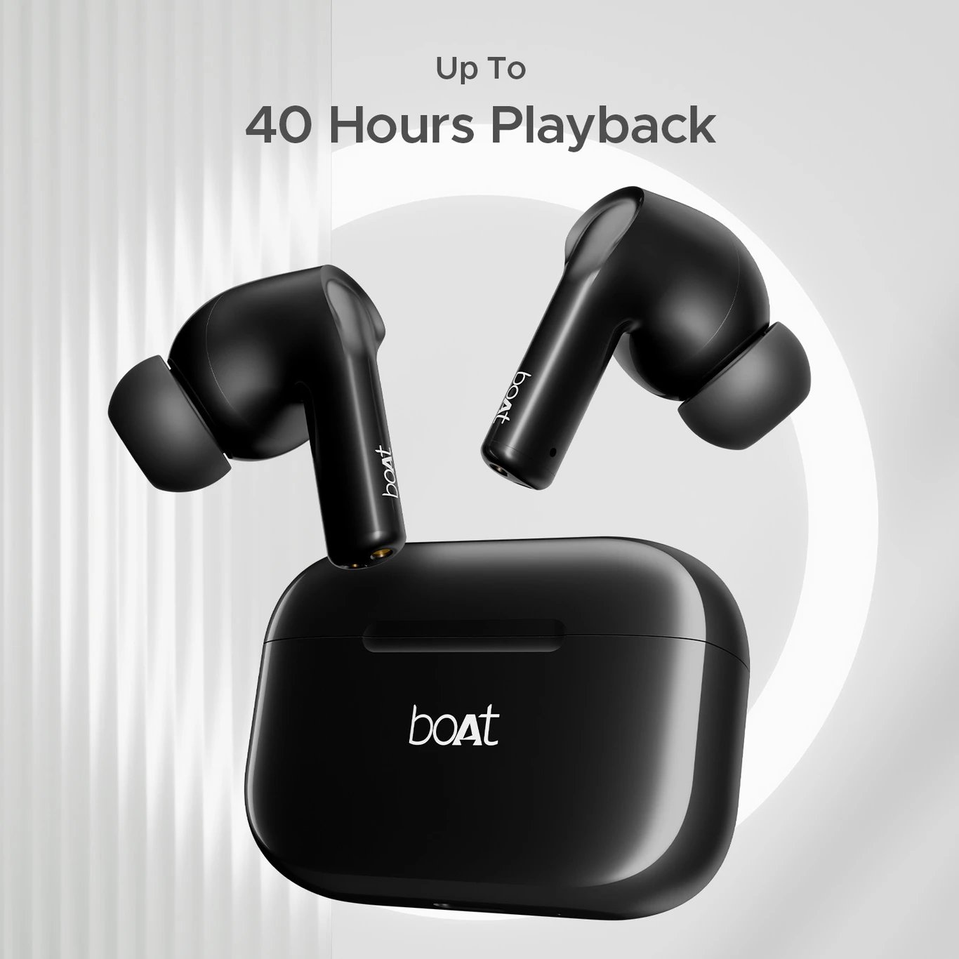 ₹1,099 boAt Airdopes 161 TWS Earbuds with 40 Hours Playback and ASAP Charge