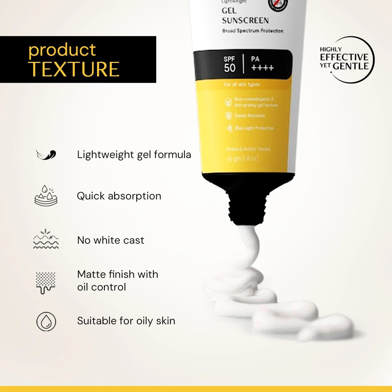 ₹332 Deconstruct SPF 50 PA+++ Sunscreen Gel for Lightweight Daily Protection