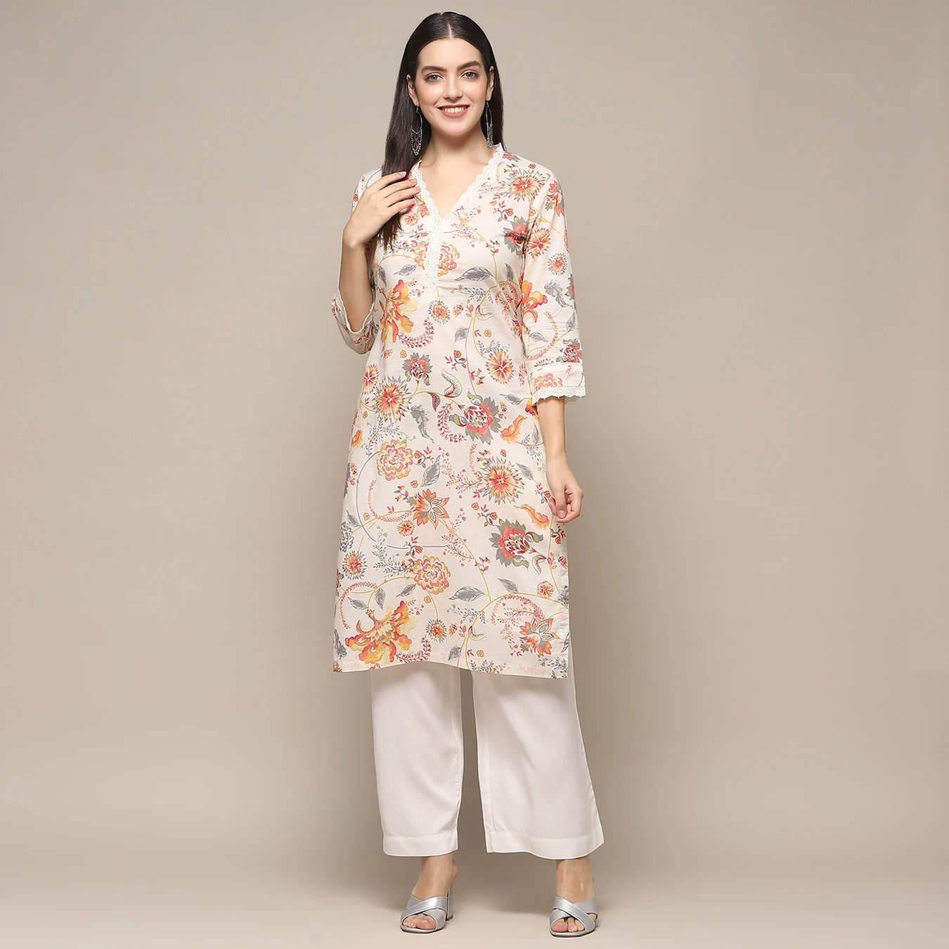 ₹1,007 Women Printed Straight Kurta for Timeless Everyday and Festive Style