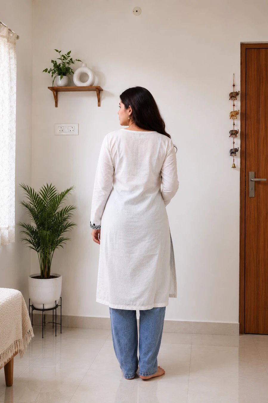 ₹292 Women Embroidered Straight Kurta for Elegant Daily and Festive Wear
