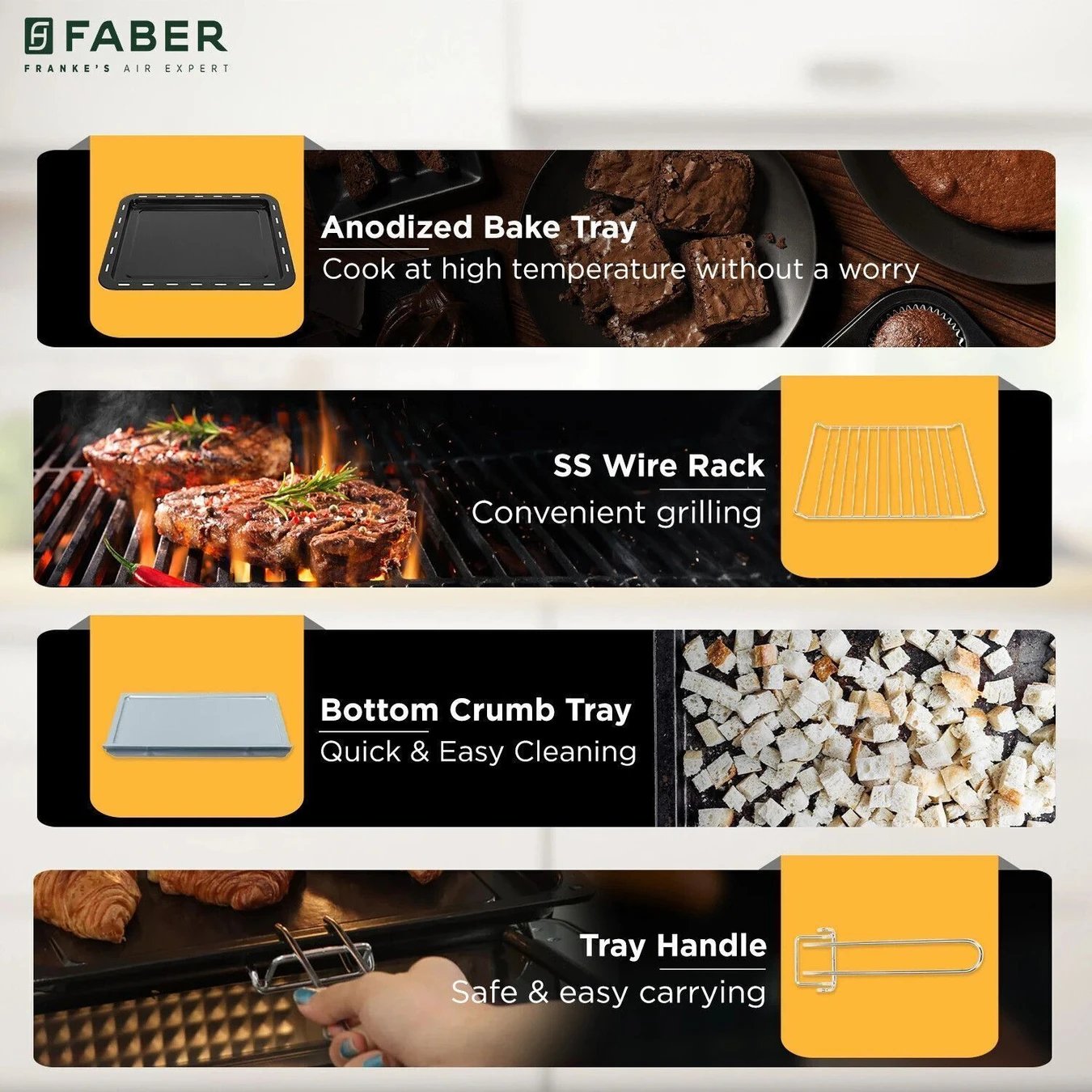 ₹3,990 Faber 20L Oven Toaster Grill | Bake, Roast, Grill and Toast