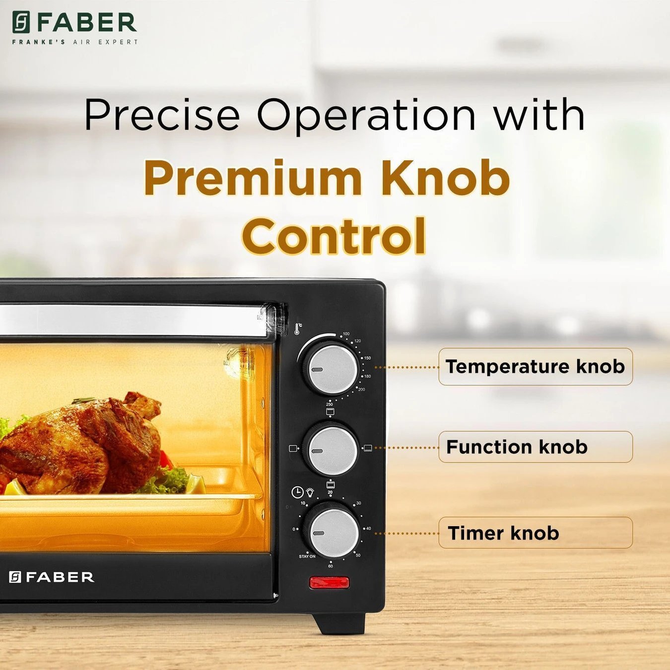 ₹3,990 Faber 20L Oven Toaster Grill | Bake, Roast, Grill and Toast