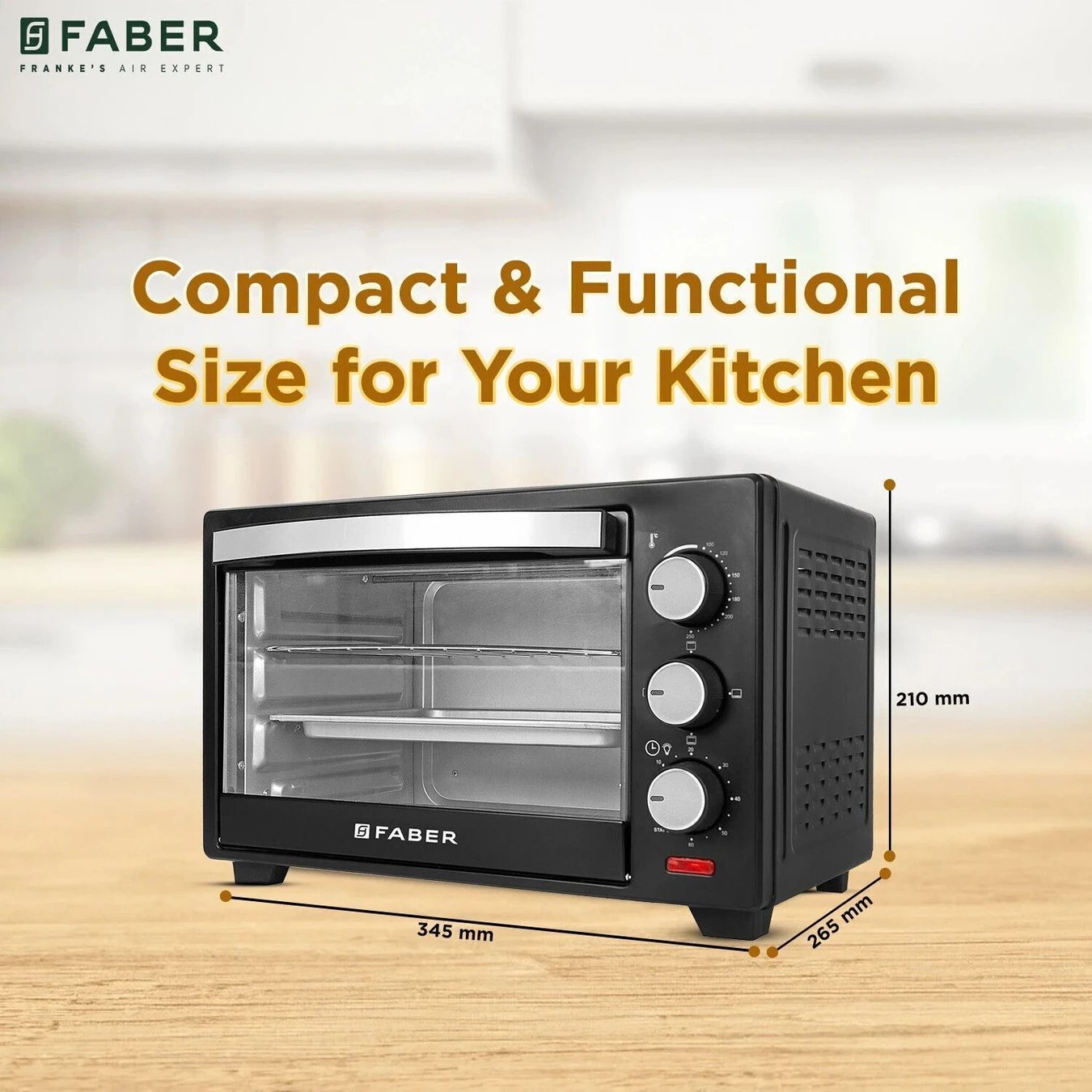 ₹3,990 Faber 20L Oven Toaster Grill | Bake, Roast, Grill and Toast