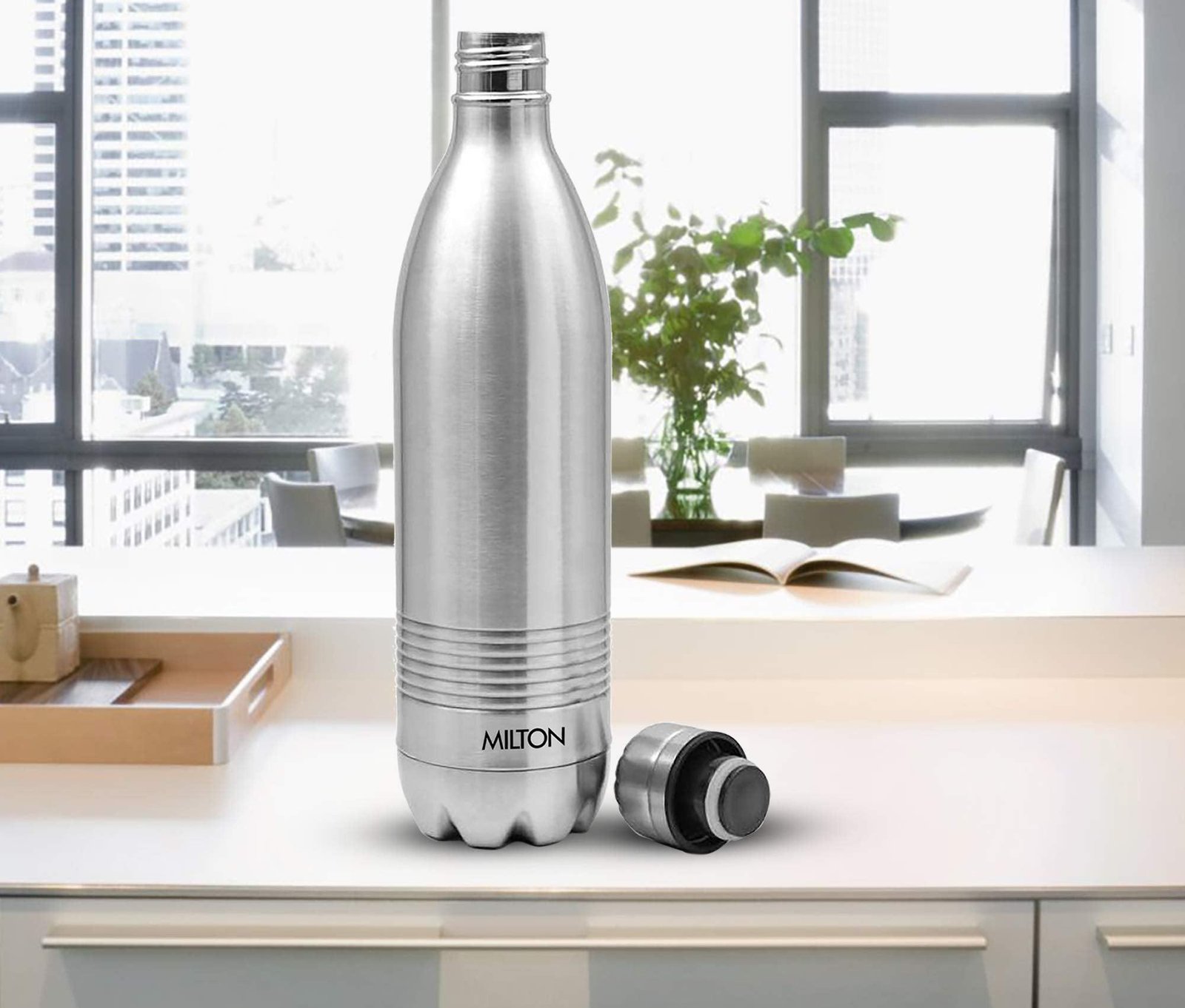 ₹1,253 Milton Duo DLX 1L Thermosteel Bottle | Hot and Cold 24 Hours