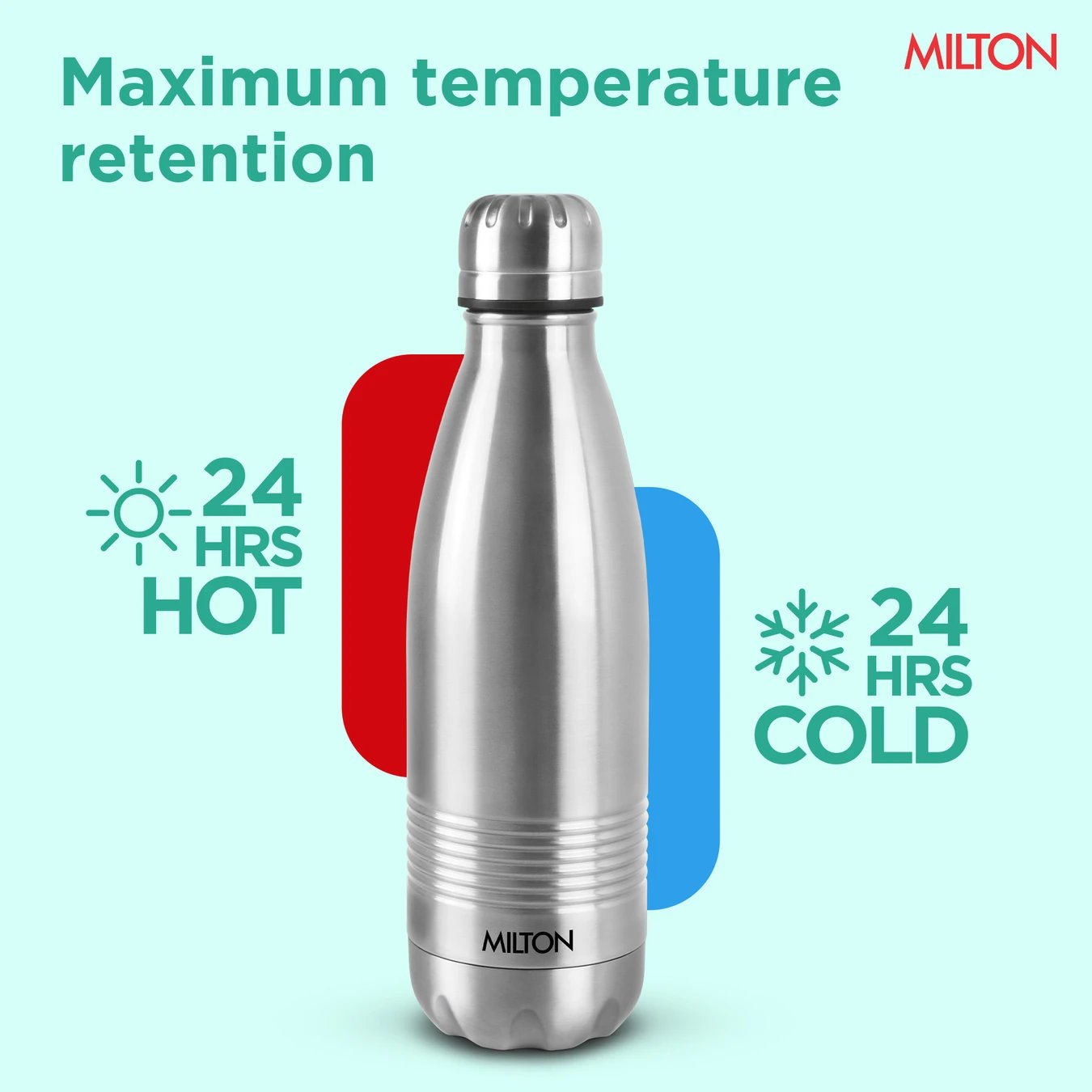 ₹1,253 Milton Duo DLX 1L Thermosteel Bottle | Hot and Cold 24 Hours