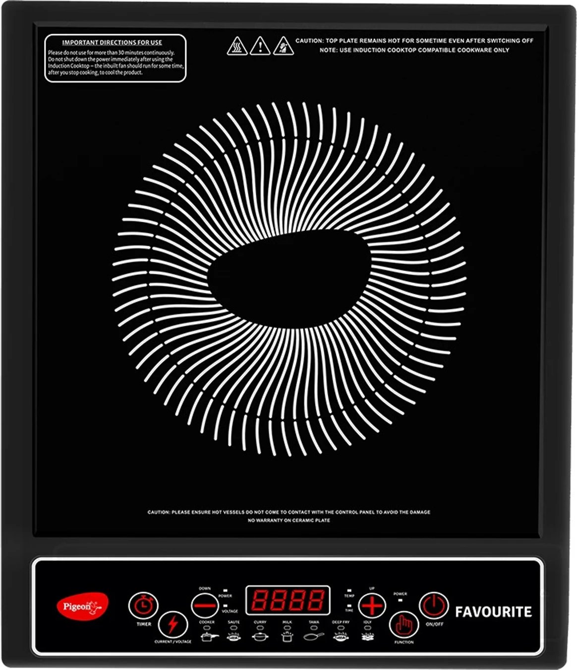 ₹1,799 Pigeon 1800W Induction Cooktop | Fast and Energy-Efficient Cooking