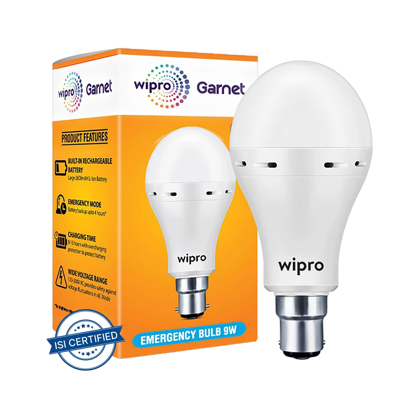 ₹268 Wipro 9W Inverter LED Bulb | Emergency Backup up to 4 Hours