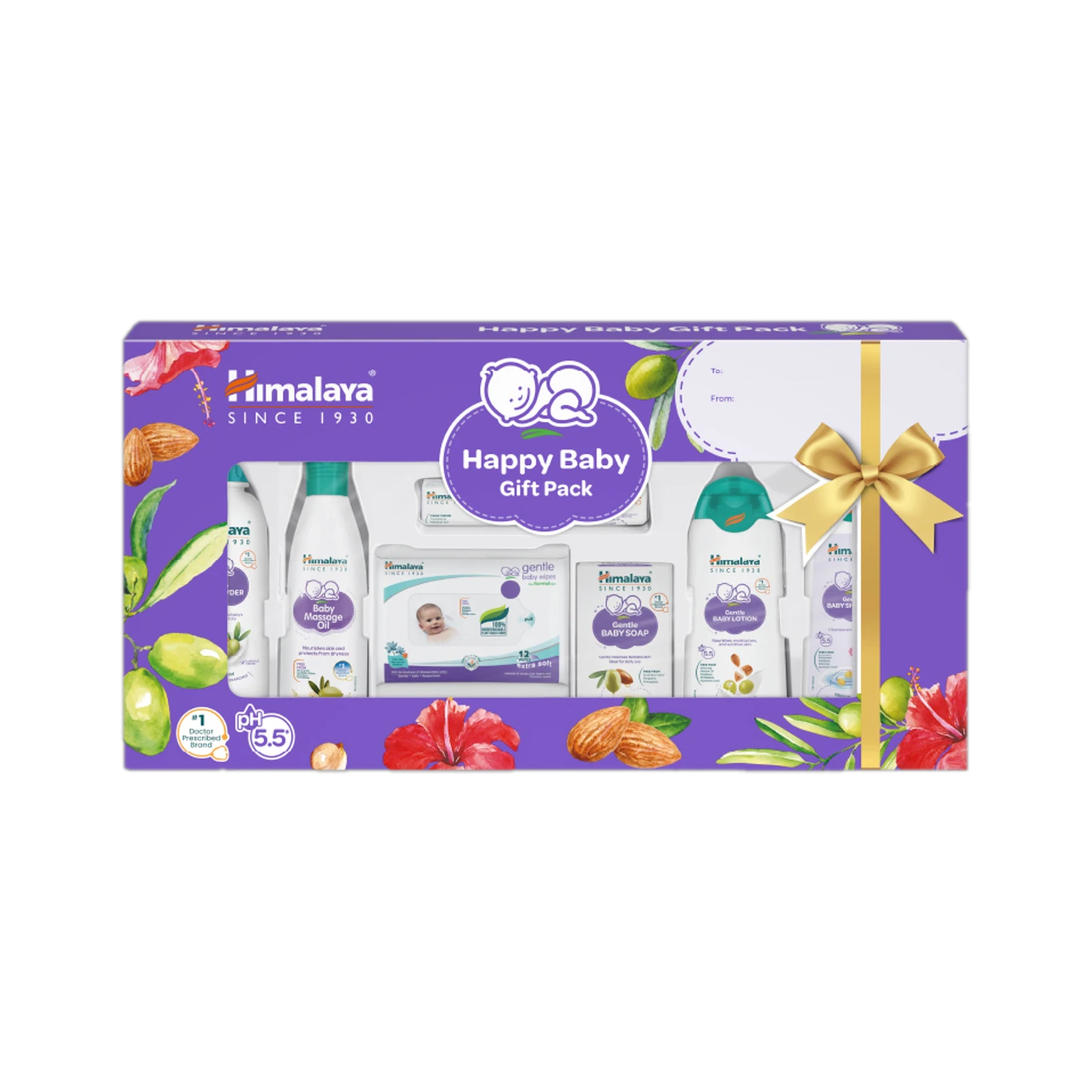 ₹435 Himalaya Happy Baby Gift Pack for Complete Newborn Baby Care Kit