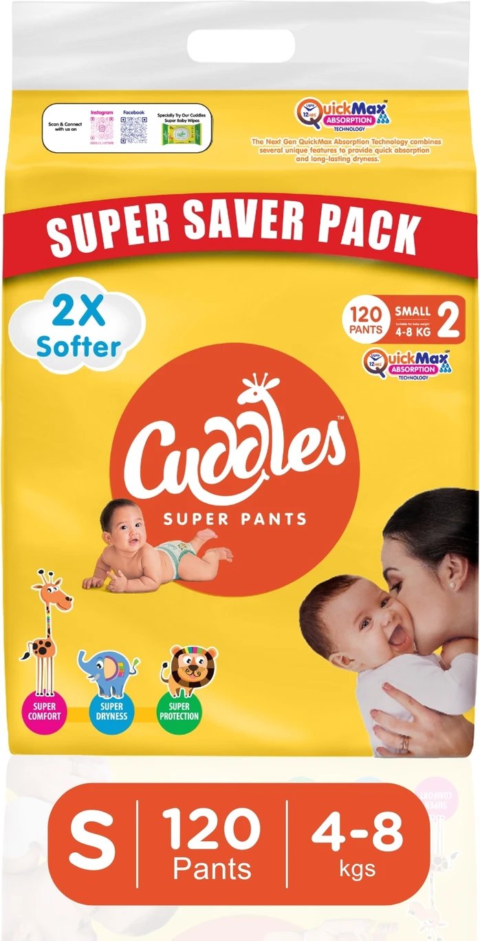 ₹789 Cuddles Super Pants Saver Pack Baby Diapers for Daily Comfort