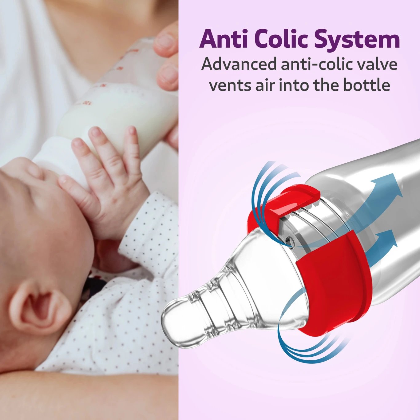 ₹330 LuvLap Anti Colic Wide Neck Baby Feeding Bottle BPA Free