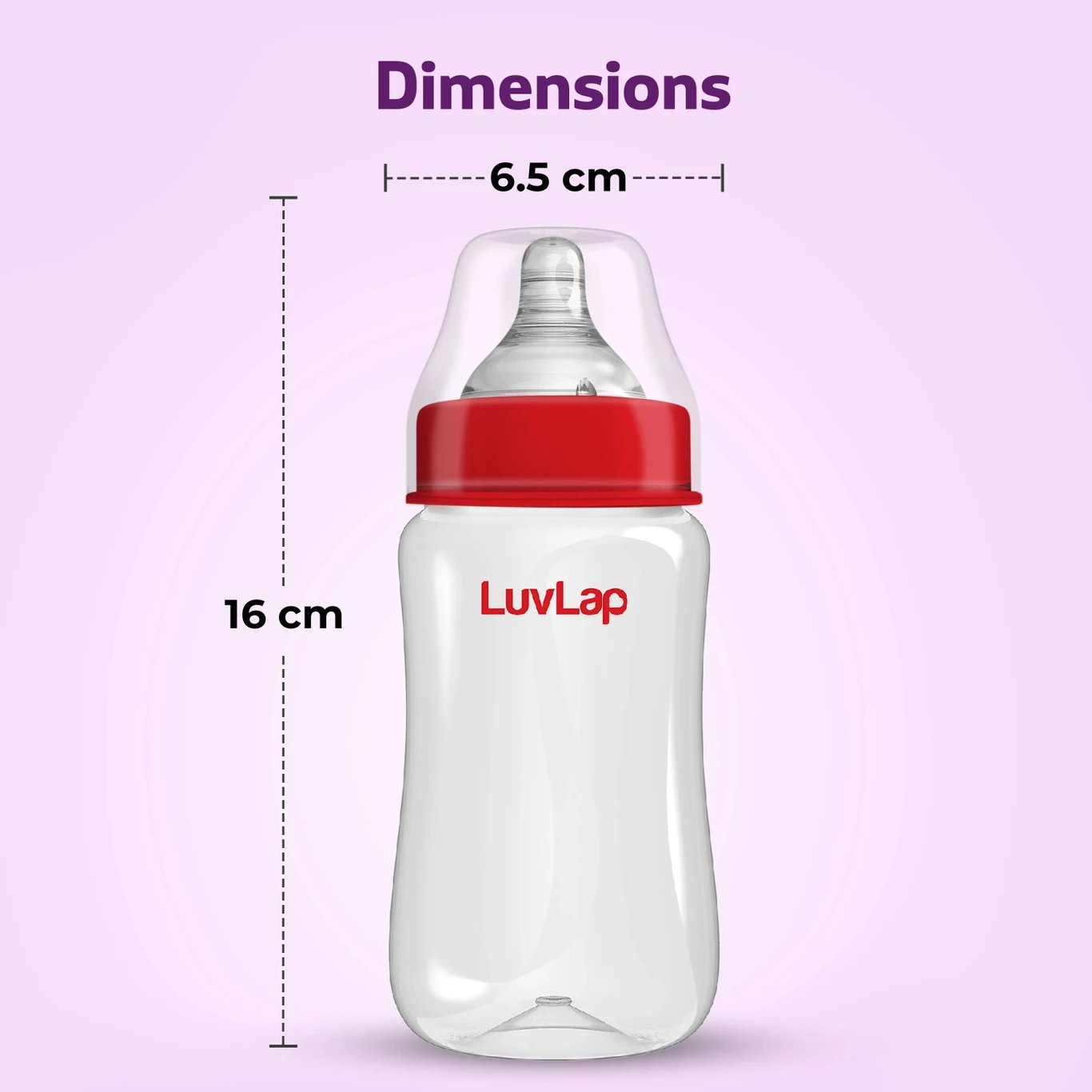 ₹330 LuvLap Anti Colic Wide Neck Baby Feeding Bottle BPA Free