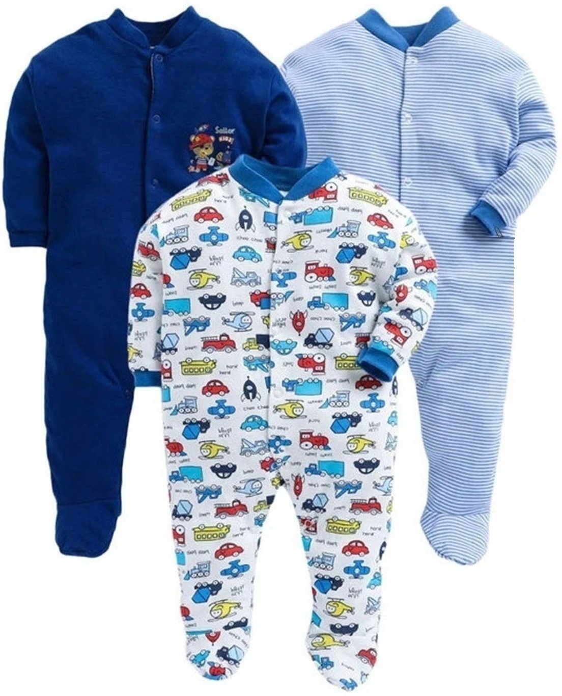 ₹395 PKE Printed Cotton Blend Baby Romper for Boys and Girls Daily Wear