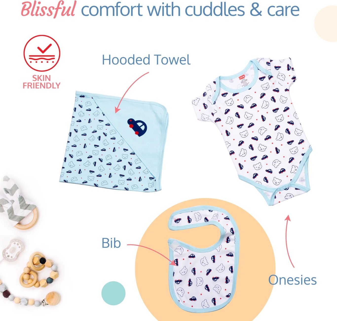 ₹999 LuvLap 13 Piece Newborn Baby Gift Set for 0 to 3 Months