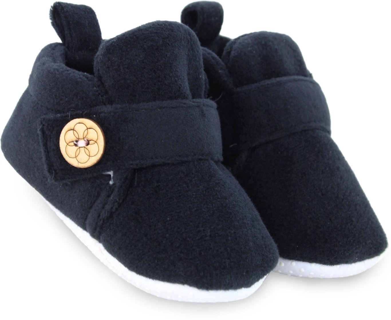 ₹215 Neska Moda Velvet Velcro Baby Booties for 6 to 12 Month Babies
