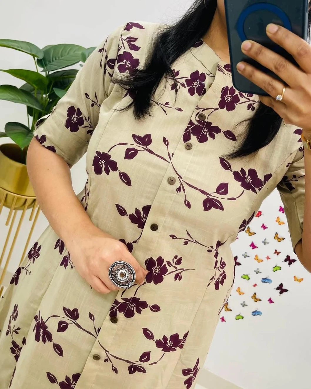 ₹386 VAANEEP Cotton Blend Kurta Pant Set for Everyday Style