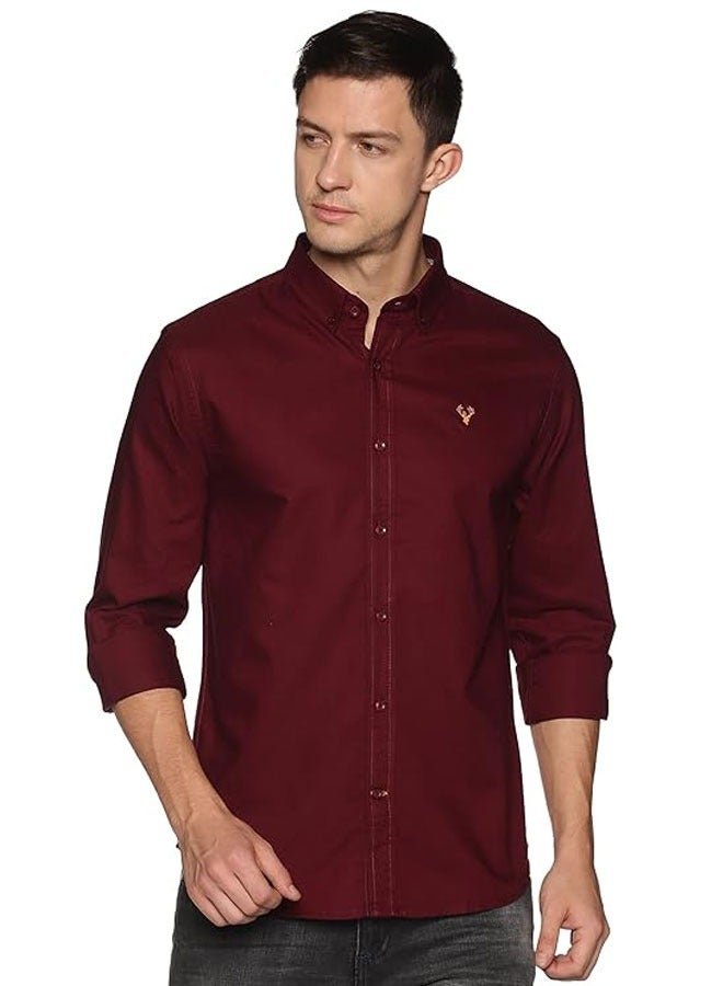 71.90 SAR Men & Slim Fit Oxford Shirt for Smart Casual Style