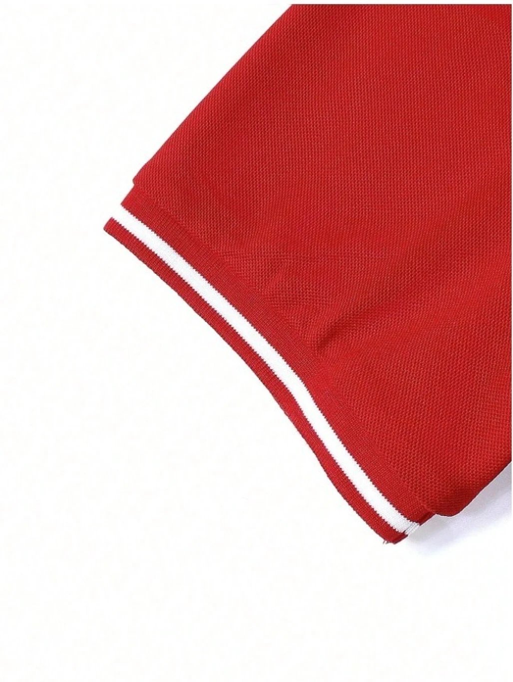 ₹232 AACHIPAN Men Printed Pure Cotton Red Polo Neck T-Shirt for Casual Wear