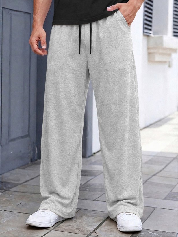 ₹324 SPECTATOR Men's Solid Grey Track Pants for Casual Everyday Comfort
