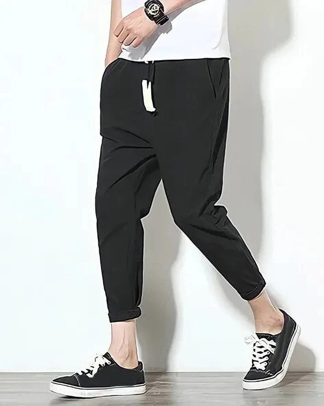 ₹414 OHGORY Pack of 2 Men & Grey and Black Track Pants for Daily Wear