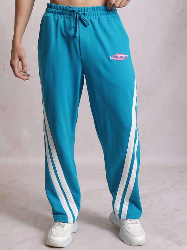 ₹580 HIGHLANDER Men Striped Blue Track Pants – 73% Off Everyday Style