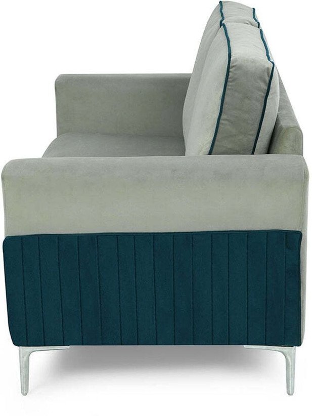 ₹16,490 Nilkamal Boston 2 Seater Grey Fabric Sofa for Compact Living Rooms