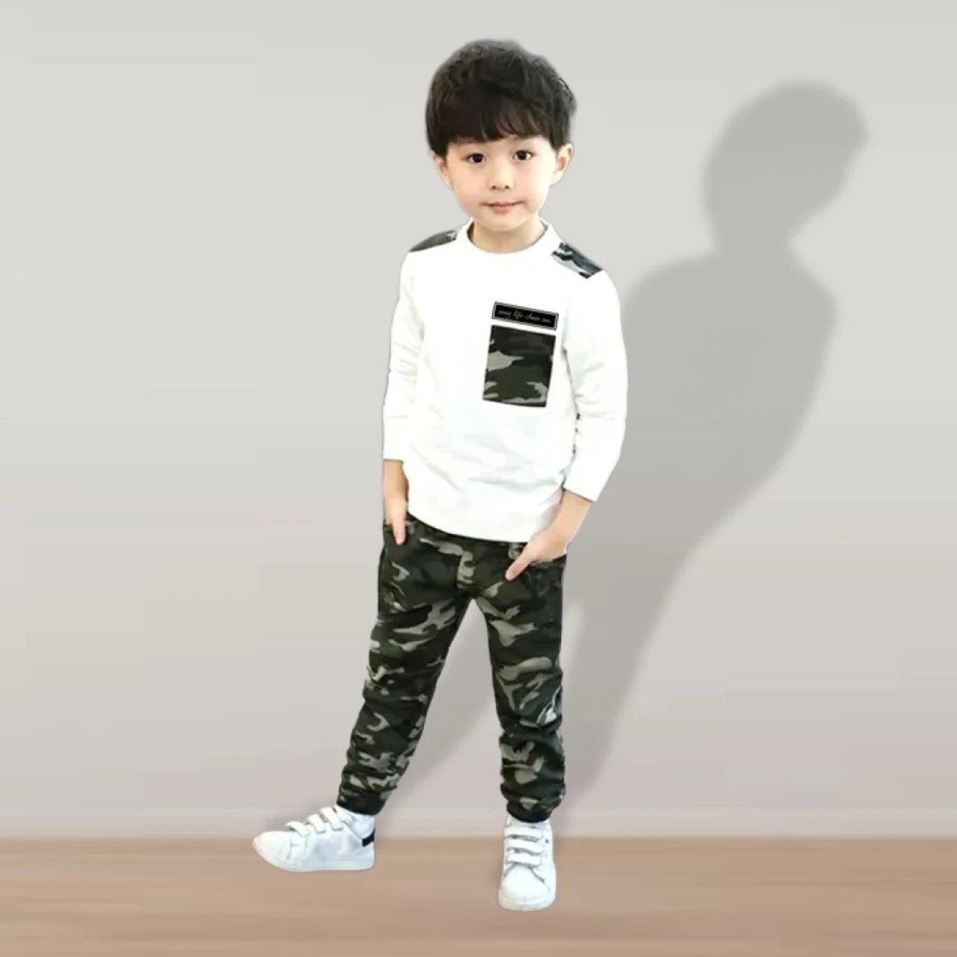 ₹318 Formulate Clothing Baby Boys White T-shirt and Trouser Set