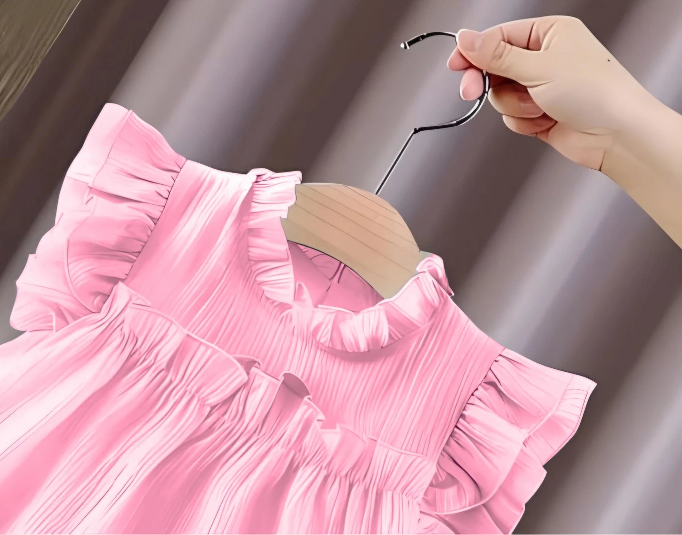 ₹398 ClothPOP Baby Girls Multicolor Above Knee Short Sleeve Casual Dress