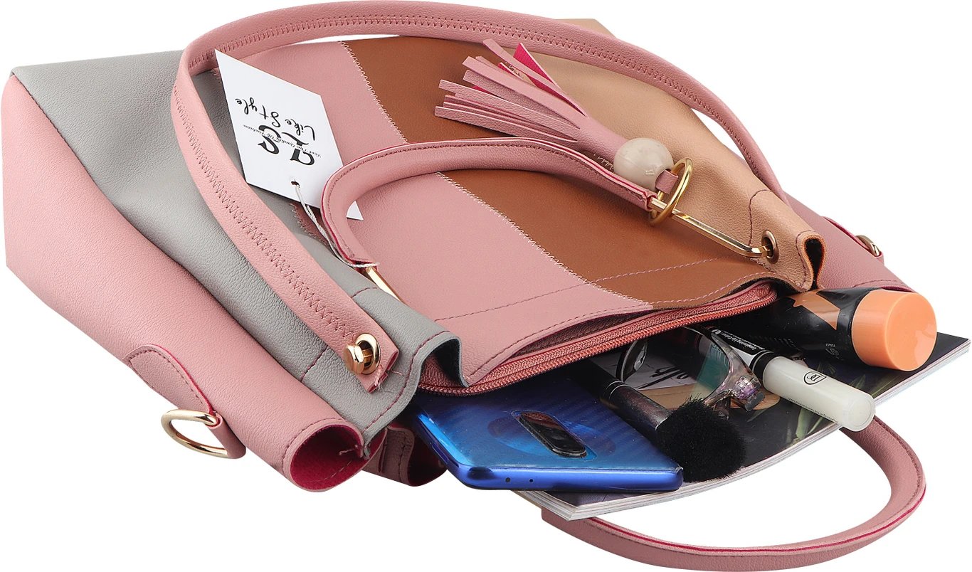 ₹367 LIKE STYLE Women Pink Handbag – Stylish Regular Size Deal