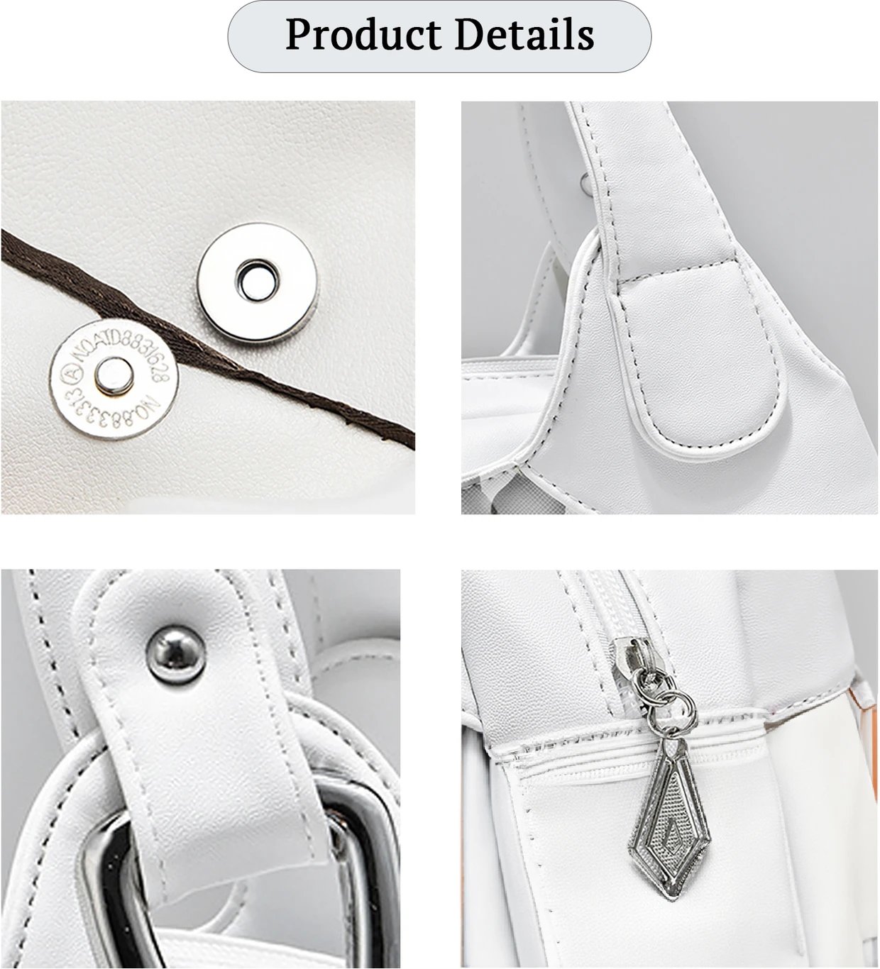 ₹924 SYGA Women White Handbag – 63% Off Elegant Everyday Deal