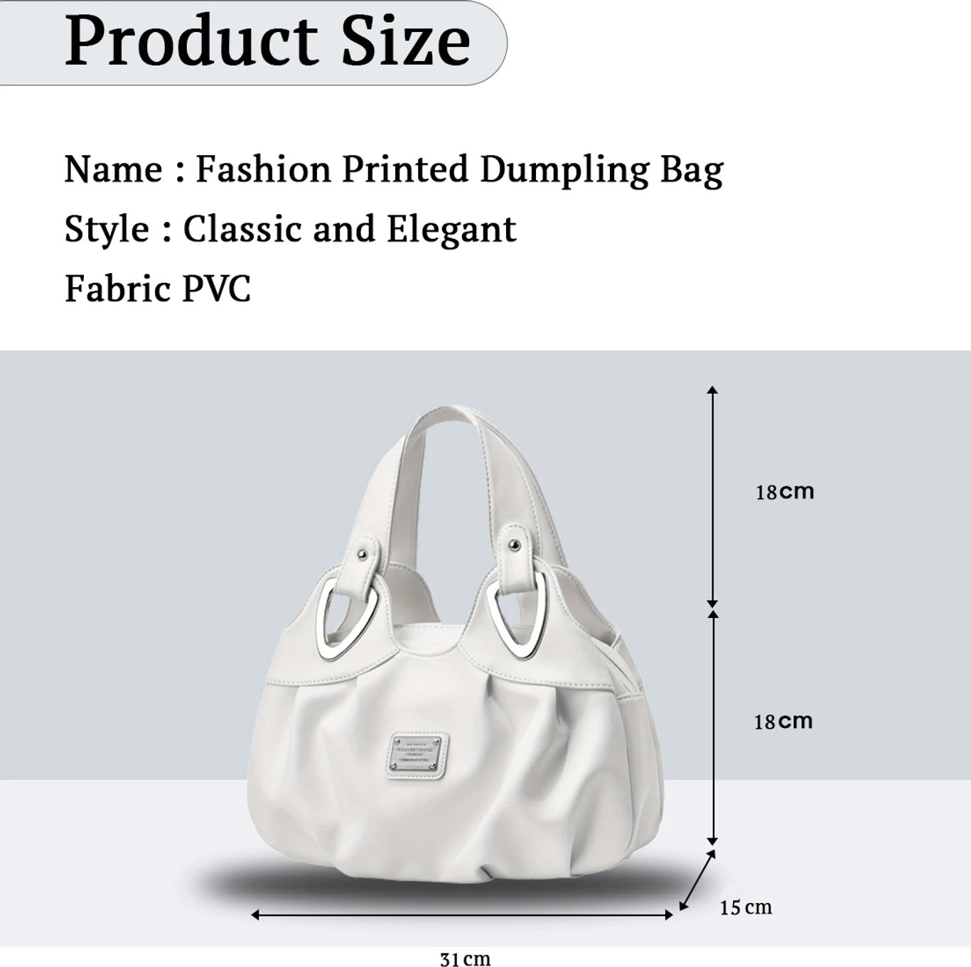 ₹924 SYGA Women White Handbag – 63% Off Elegant Everyday Deal
