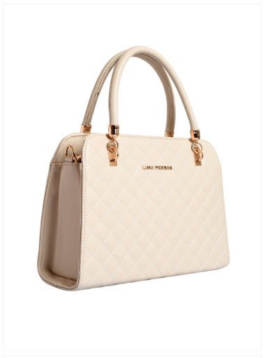 ₹2741 Lino Perros Off-White Quilted Handheld Bag – 39% Off