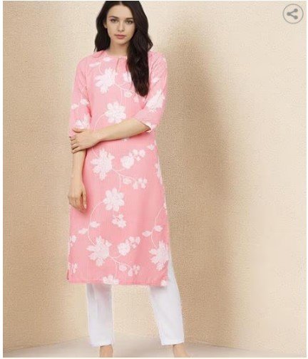 ₹999 MRP KETCH Floral Print Straight Kurta for Women | Size M