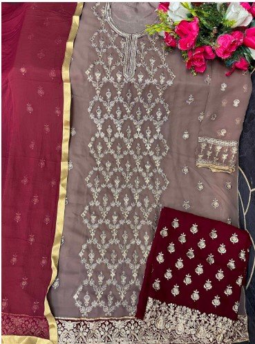 ₹2,554 RUDRAPRAYAG Embroidered Kurta Sharara Set With Dupatta – 49% Off