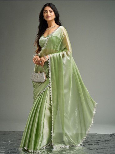 ₹787 Embellished Silk Blend Saree for Festive, Party and Wedding Wear