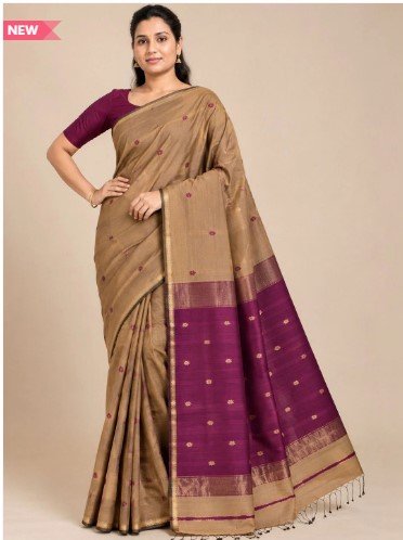 ₹3,000 Zari Silk Cotton Maheshwari Saree for Festive and Traditional Wear