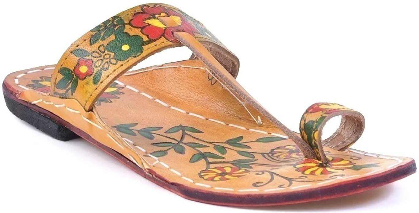 ₹522 Yellow Kolhapuri Sandals for Women – Casual Ethnic Footwear